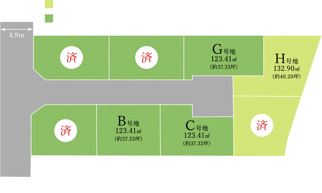 王寺町の区画図