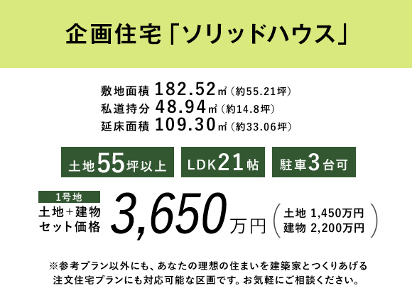 企画住宅「ソリッドハウス」