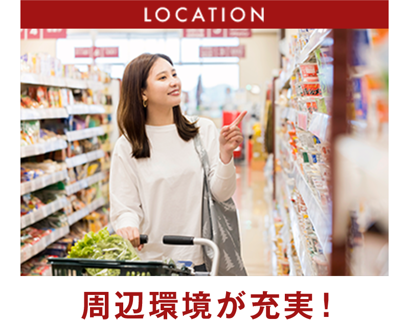生活に必要なものが徒歩圏内